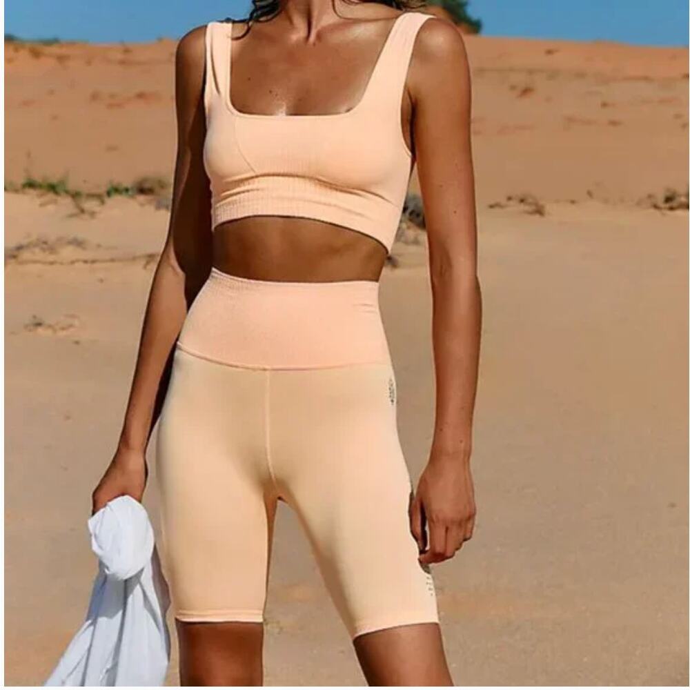 EUC $116 Free People Movement Good Karma Bike Shorts Bundle - Picture 2 of 8